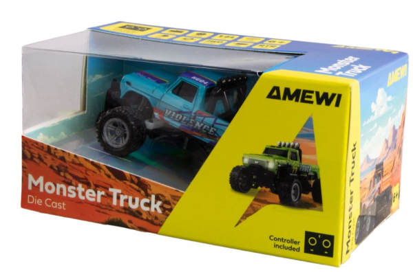 22697 RC-Monstertruck Die Cast 1:64 RTR blau